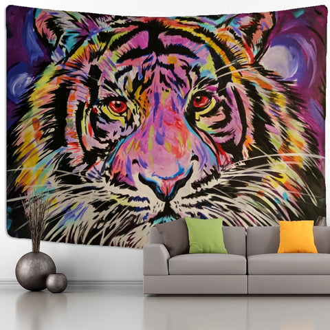 Jungle Cat Art Tapestry-ToShay.org