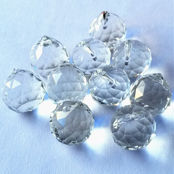 Clear Faceted Crystal Balls-ToShay.org