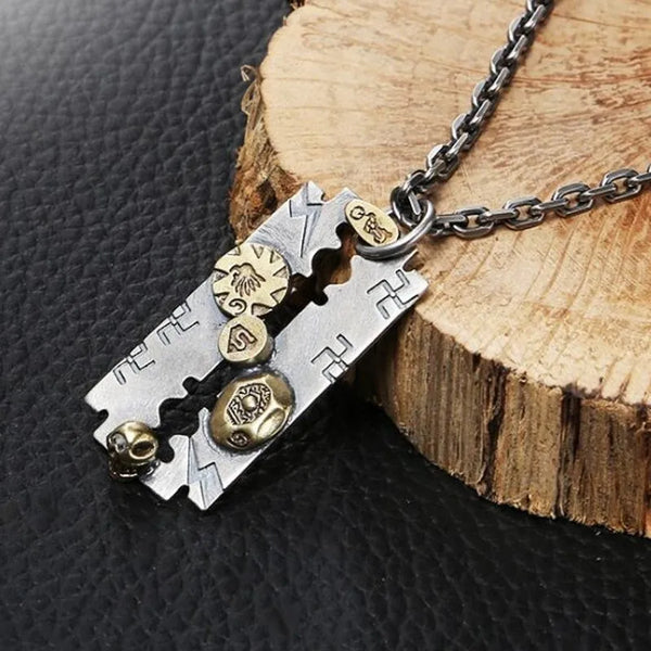 Silver Razor Pendant-ToShay.org
