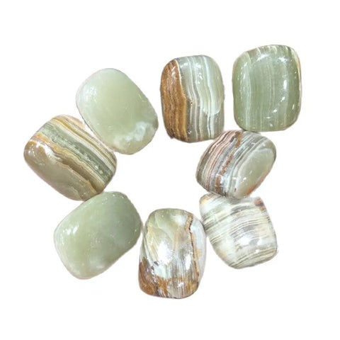 Green Jade Onyx Tumbled Stones-ToShay.org