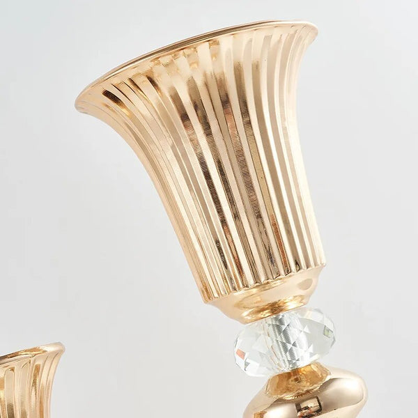 Gold Pillar Flower Vase-ToShay.org