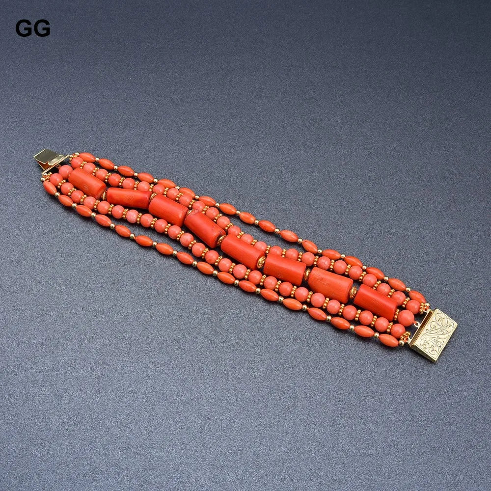 Orange Coral Bracelet-ToShay.org