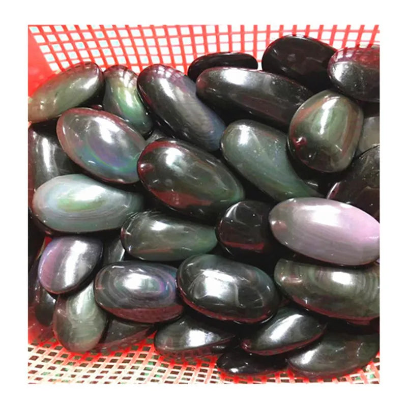 Rainbow Obsidian Palm Stones-ToShay.org