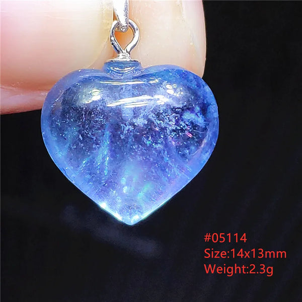 Blue Aquamarine Crystal Pendant-ToShay.org