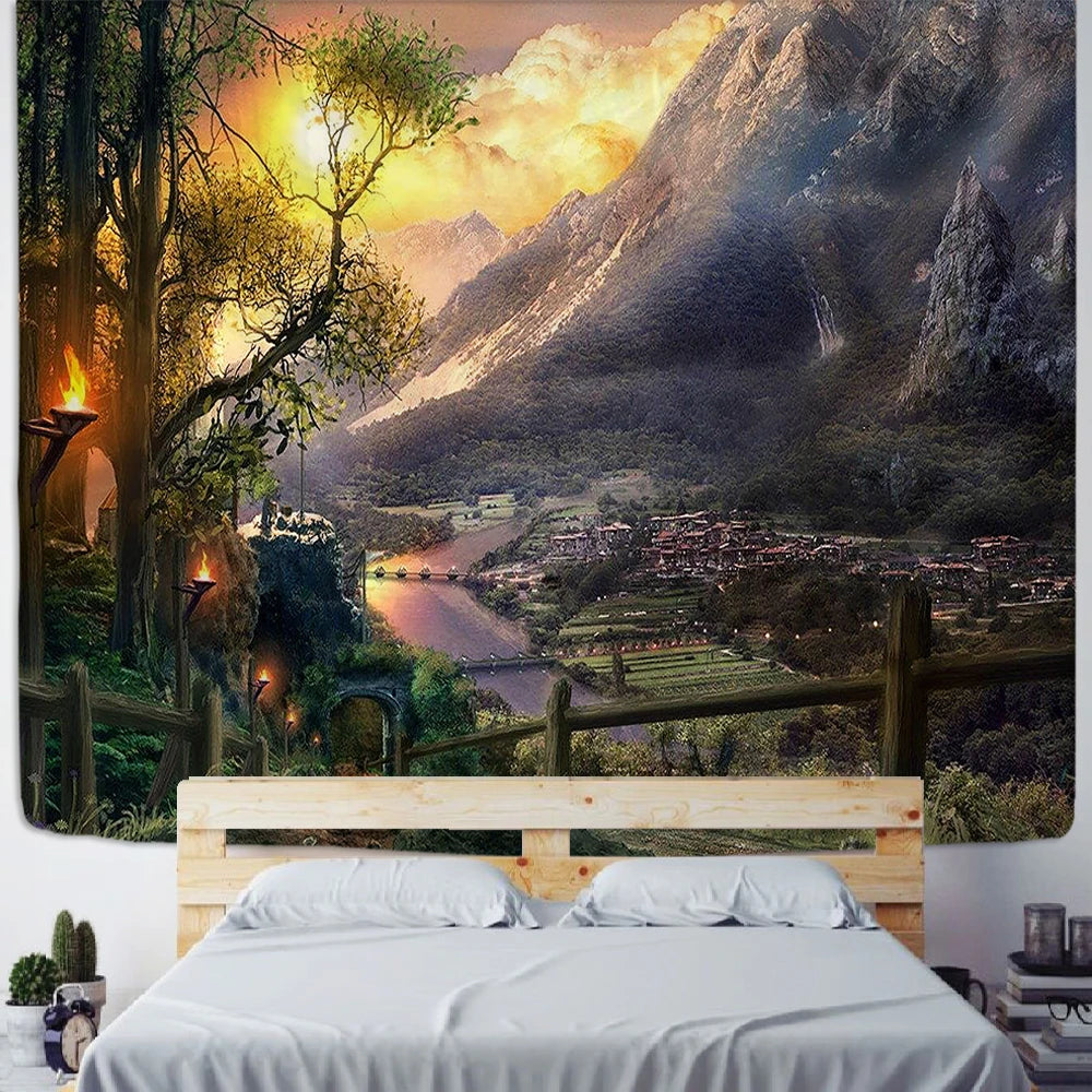 Mountain View Art Tapestry-ToShay.org