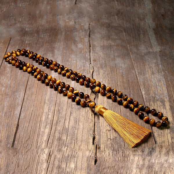 Yellow Tiger Eye Japamala-ToShay.org