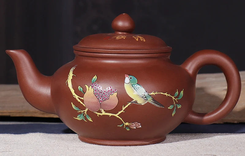 Yixing Painted Clay Teapot-ToShay.org