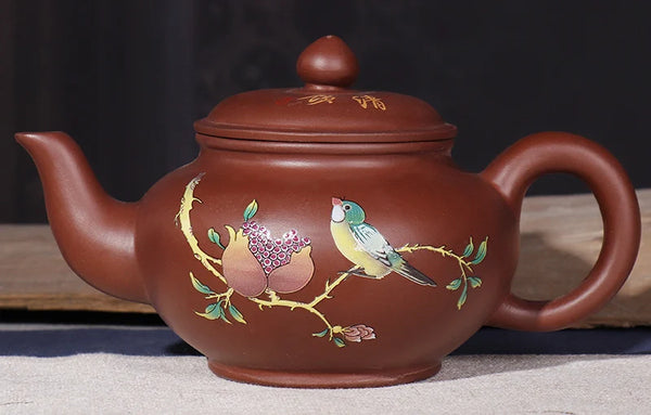 Yixing Painted Clay Teapot-ToShay.org