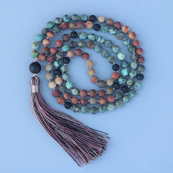Red Picasso Mala Beads-ToShay.org