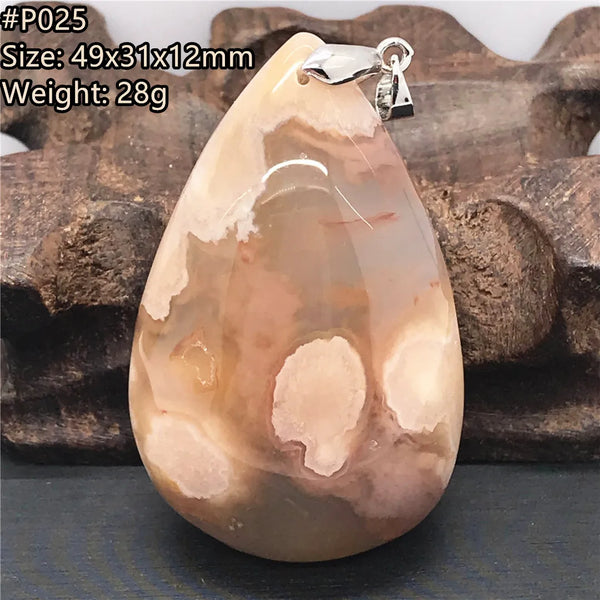 Pink Cherry Agate Pendant-ToShay.org