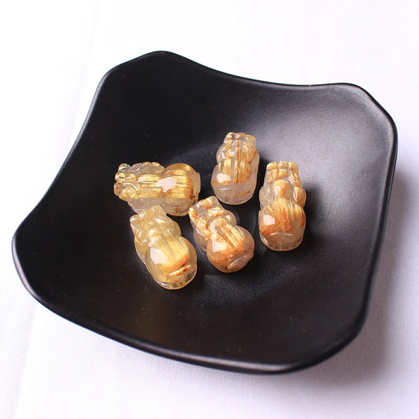 Gold Rutilated Quartz Pi Xiu-ToShay.org