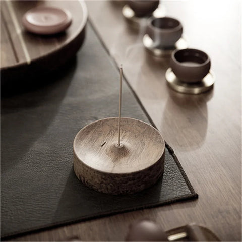 Wood Plate Incense Holder-ToShay.org