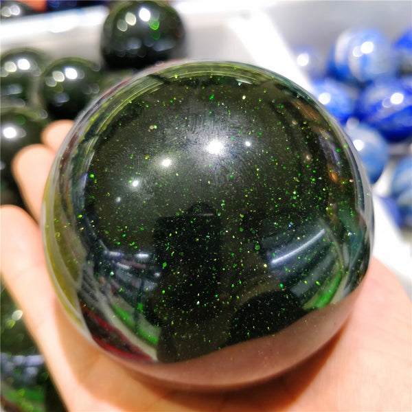 Green Gold Sandstone Balls-ToShay.org