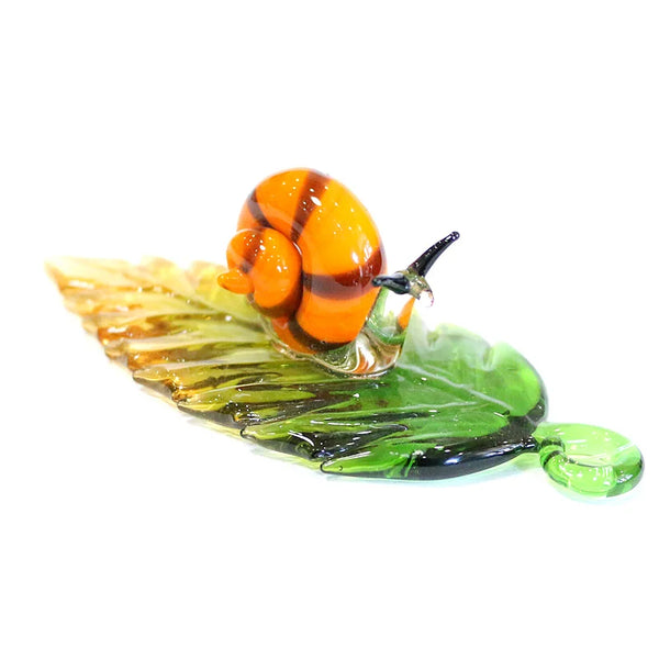 Glass Leaf Bug Pendant-ToShay.org