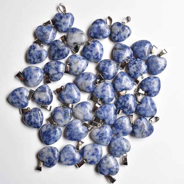 Mixed Quartz Crystal Hearts-ToShay.org