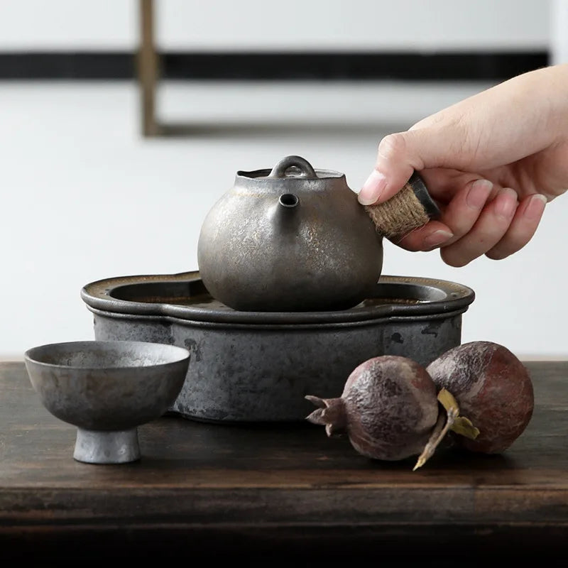 Rust Glaze Ceramic Teapot-ToShay.org