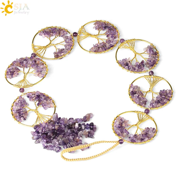 Chakra Crystal Tree Wall Hanging-ToShay.org