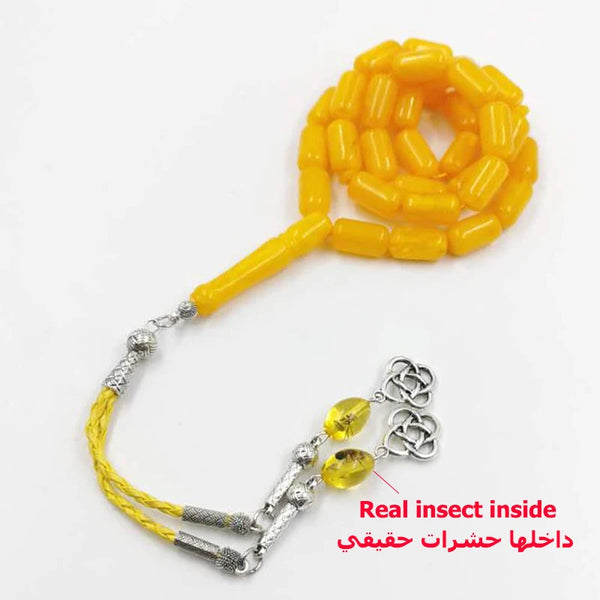 Yellow Amber Prayer Beads-ToShay.org