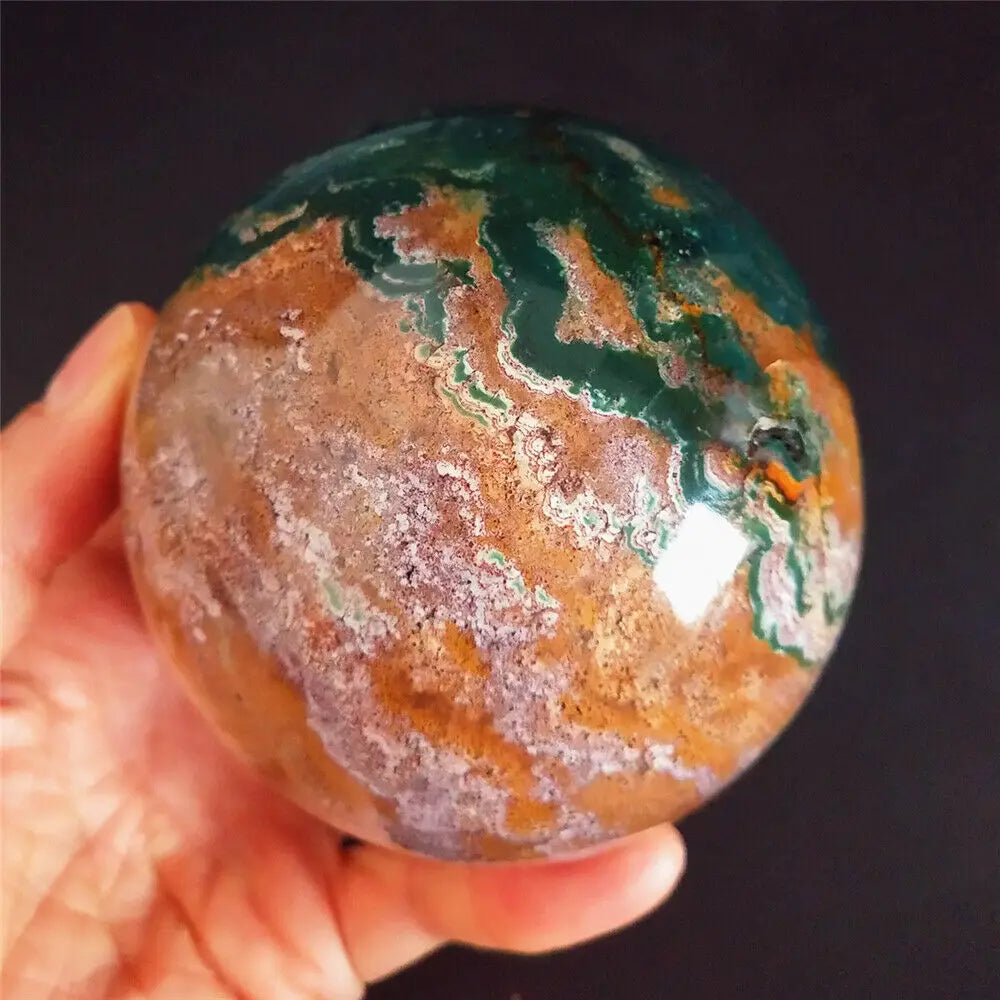 Yellow Marine Jasper Ball-ToShay.org