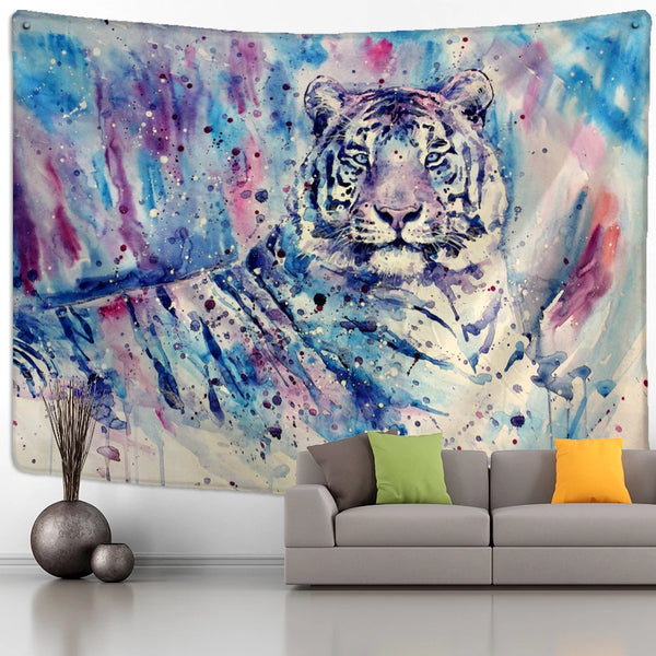 Jungle Cat Art Tapestry-ToShay.org
