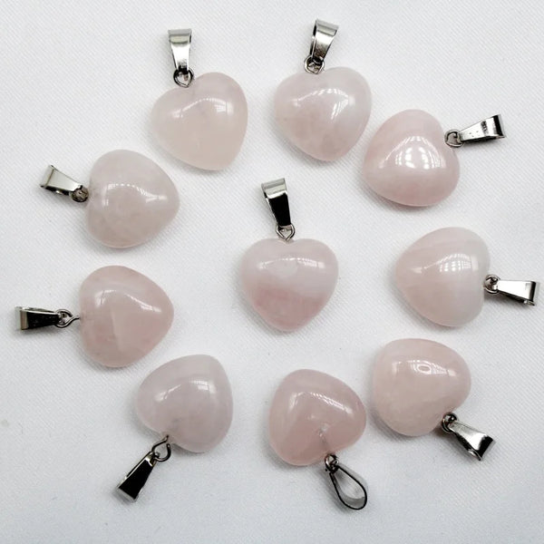 Mixed Crystal Heart Pendants-ToShay.org