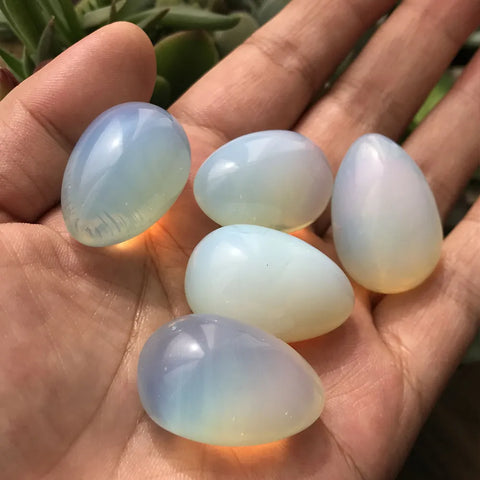 White Opalite Eggs-ToShay.org