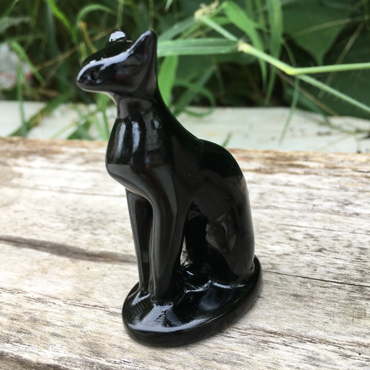 Black Obsidian Egyptian Cat-ToShay.org