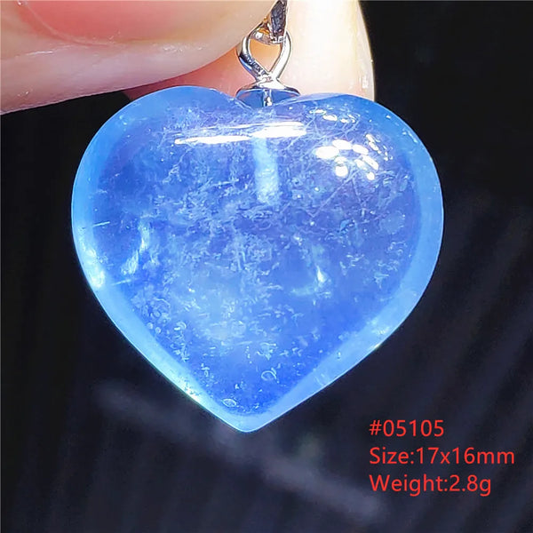 Blue Aquamarine Crystal Pendant-ToShay.org