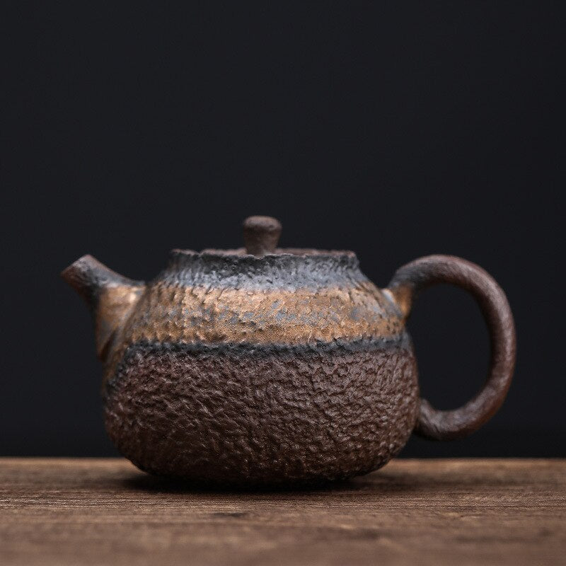 Rust Glaze Stoneware Teapot-ToShay.org