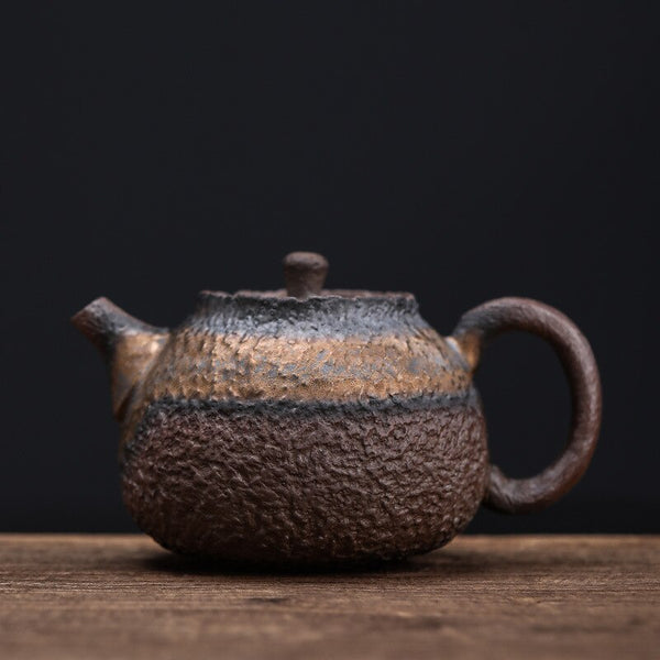 Rust Glaze Stoneware Teapot-ToShay.org