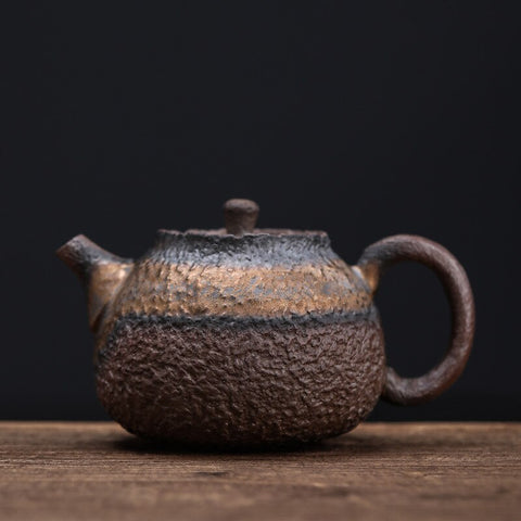 Rust Glaze Stoneware Teapot-ToShay.org