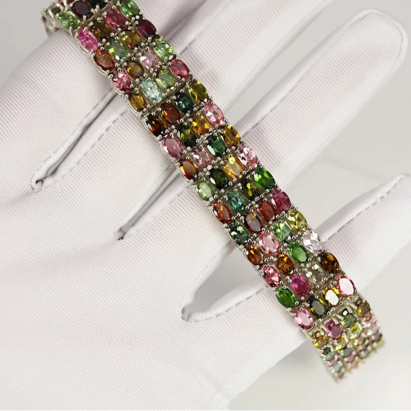 Mixed Tourmaline Bracelet-ToShay.org