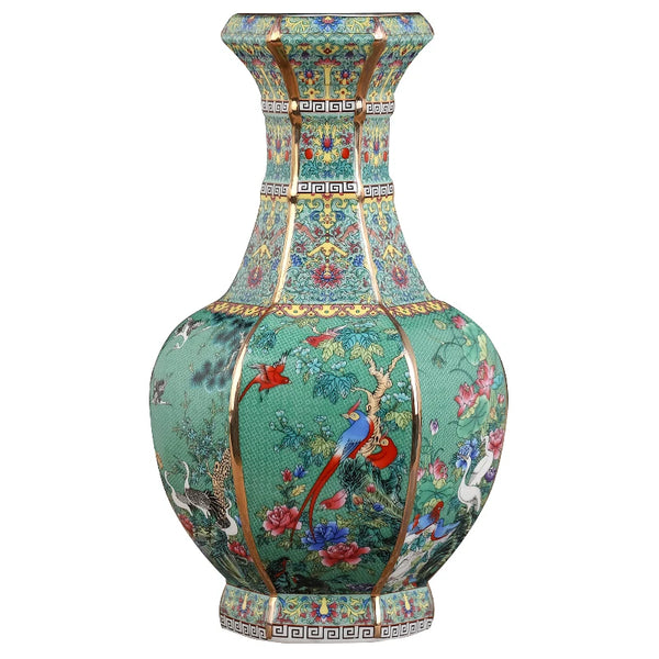 Flower Porcelain Vase-ToShay.org