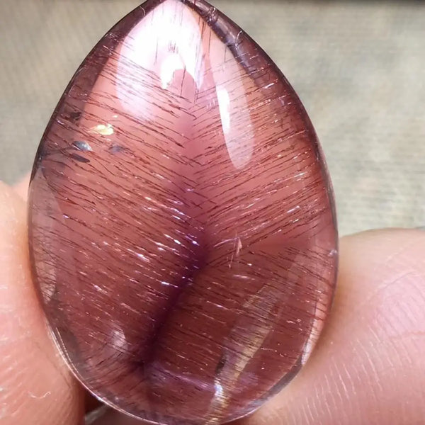 Purple Rutilated Quartz Pendant-ToShay.org