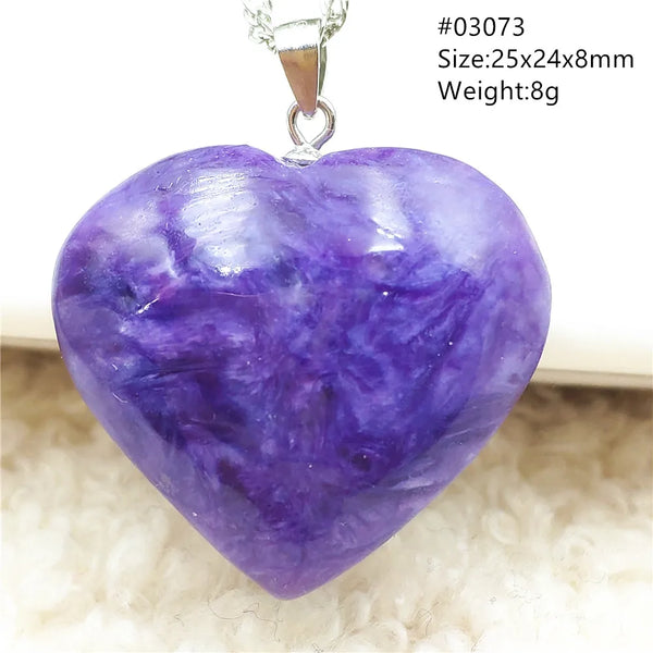 Purple Charoite Pendant-ToShay.org