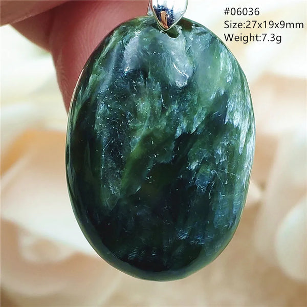 Green Seraphinite Pendant-ToShay.org