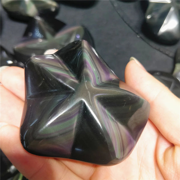 Rainbow Obsidian Pentacle-ToShay.org