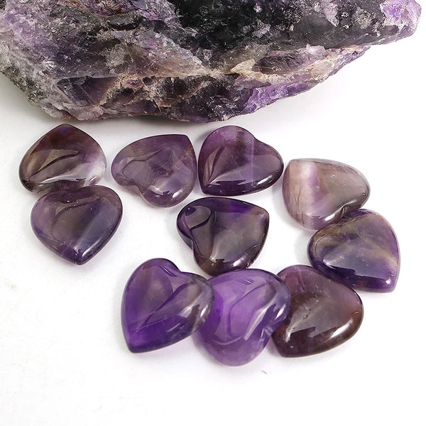 Purple Amethyst Hearts-ToShay.org