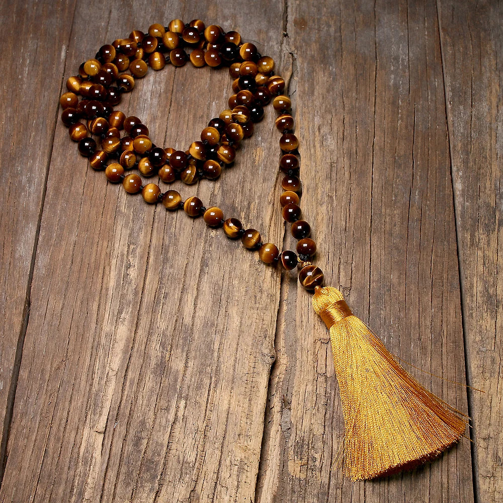Yellow Tiger Eye Japamala-ToShay.org