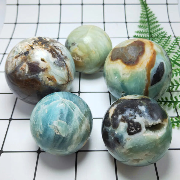Blue Amazonite Jasper Ball-ToShay.org