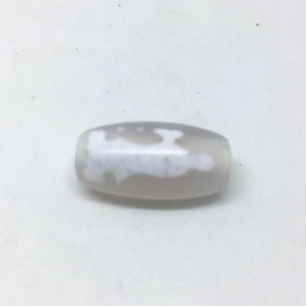 White Agate Dzi Beads-ToShay.org