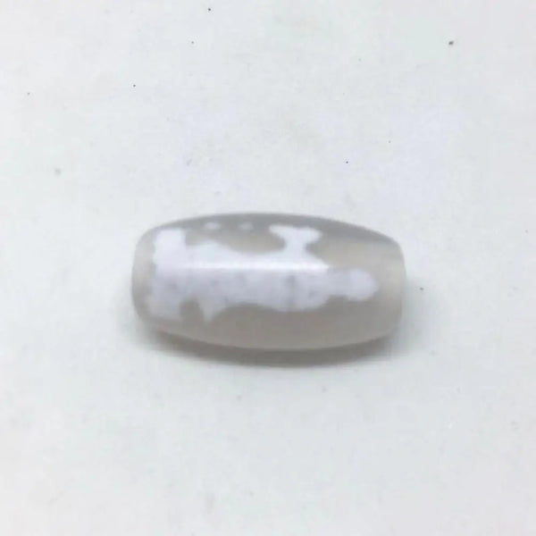 White Agate Dzi Beads-ToShay.org