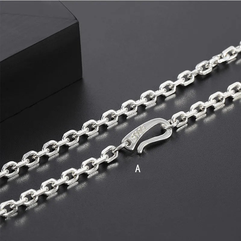 Silver Chain Necklace-ToShay.org