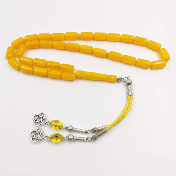 Yellow Amber Prayer Beads-ToShay.org