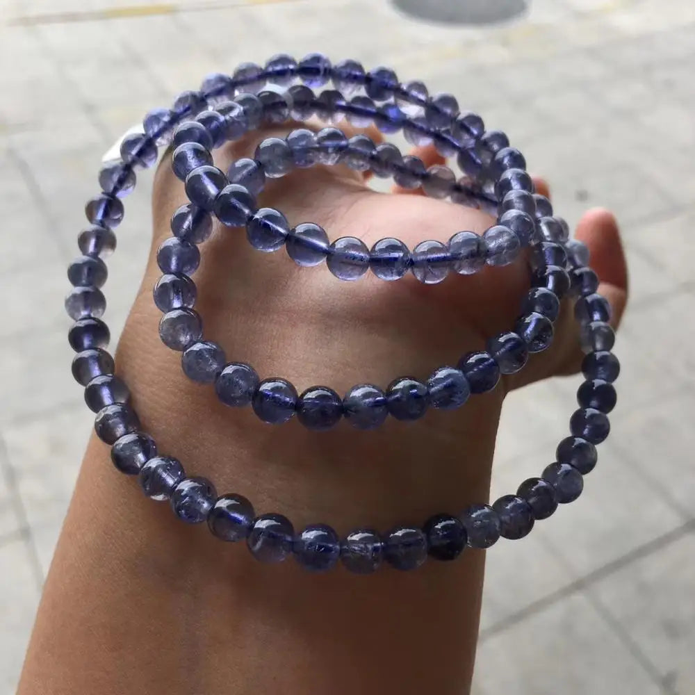 Blue Dichroite Cordierite Bracelet-ToShay.org