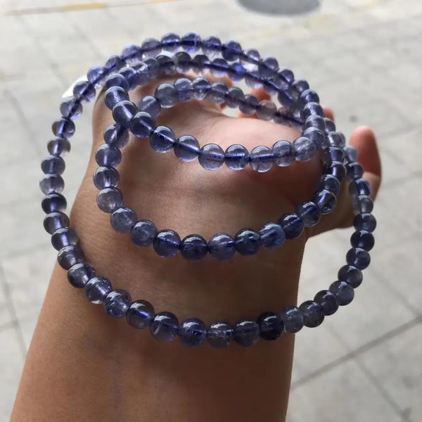 Blue Dichroite Cordierite Bracelet-ToShay.org