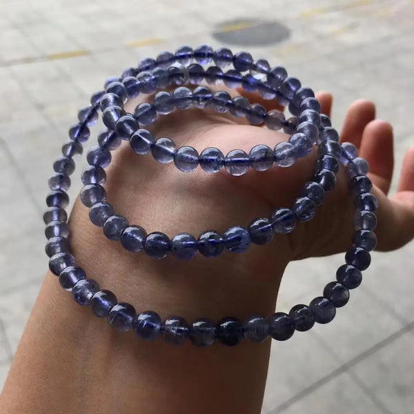 Blue Dichroite Cordierite Bracelet-ToShay.org