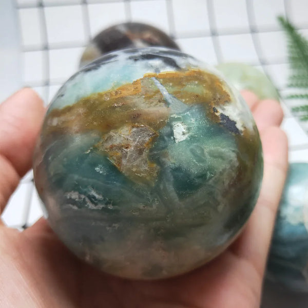 Blue Amazonite Jasper Ball-ToShay.org