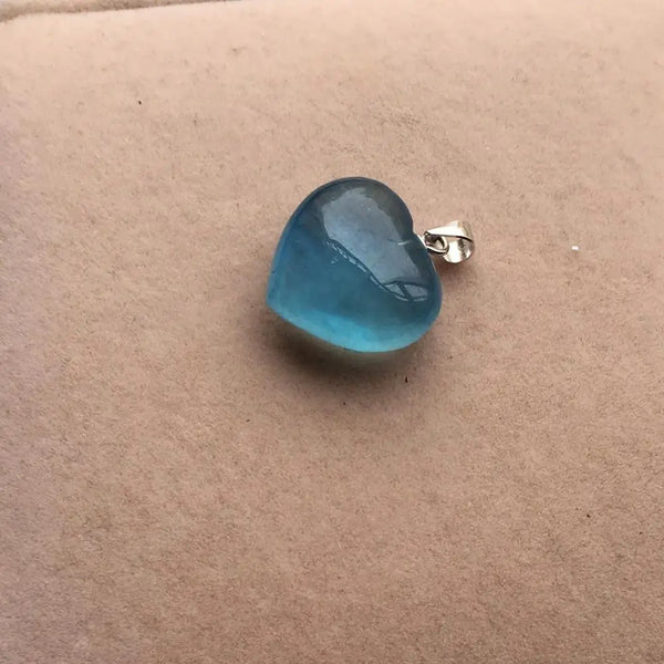 Blue Ice Aquamarine Pendant-ToShay.org