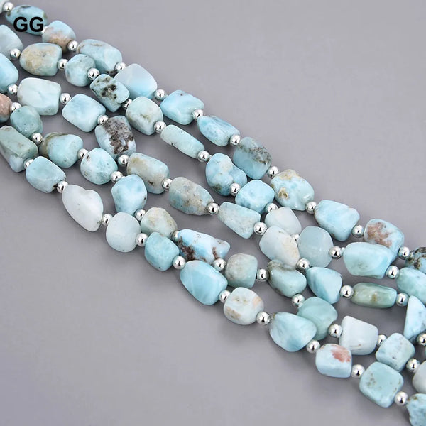 Blue Larimar Bead Bracelet-ToShay.org
